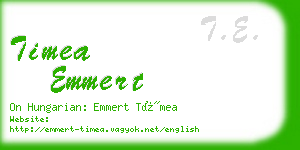 timea emmert business card